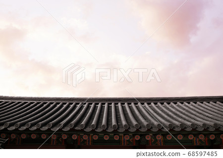Korean traditional background, Korean landmark, traditional houses and buildings 68597485