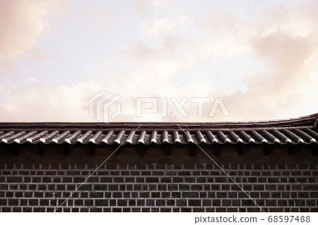 韓國傳統背景,韓國地標,傳統民居和建築物 韓國傳統背景,韓國地標,傳統民居和建築物 68597488