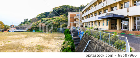 Nagasaki City Odo Elementary School Closed Historical Record Panorama [Nagasaki City, Nagasaki Prefecture] 68597960
