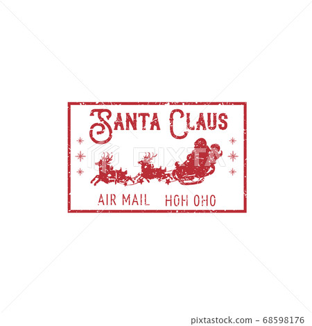 Postmark with Santa in sleigh on deers 68598176