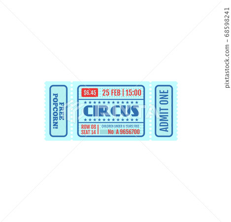 Invitation ticket on party, world famous circus Invitation ticket on party, world famous circus 68598241