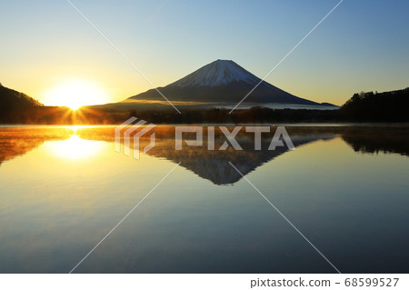 山梨縣昭治湖的第一次日出 68599527