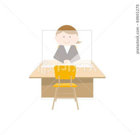 OL (without mask) to serve customers through acrylic boards 68601278