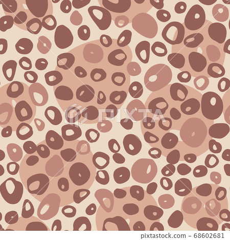 Hand drawn animal spots seamless pattern. Jungle 68602681