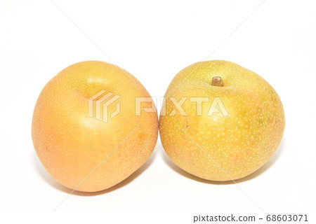 Two red pears that represent Japan Two red pears that represent Japan 68603071