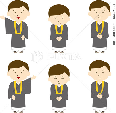 Monk greetings hair 68603203