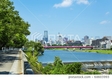 View of Sendai City Hirosegawa Building Street 68603993