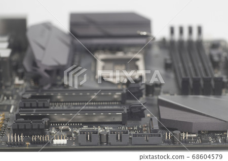 Intel LGA 1151 cpu socket on motherboard Computer 68604579