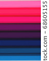 Gradient from color pencils in cold color scale 68605155