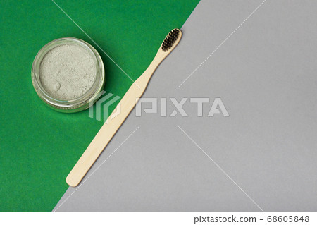 Set of eco friendly tooth care items 68605848