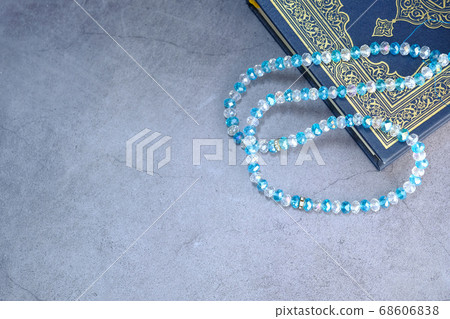 Holy book Quran for Muslims on table with copy space  68606838
