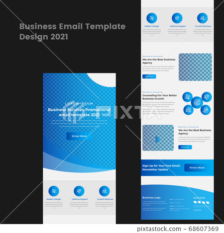 Professional Business Services Email Newsletter template Professional Business Services Email Newsletter template 68607369