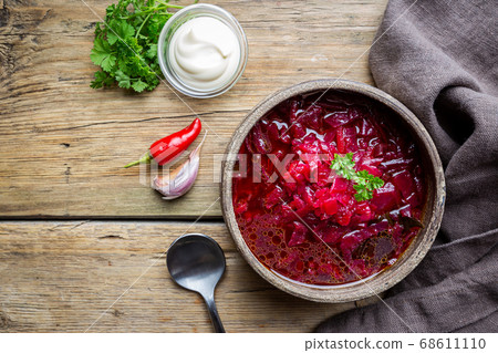 Traditional vegetable borscht Traditional vegetable borscht 68611110
