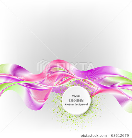 Color design Background horizontal wave vector eps10 68612679