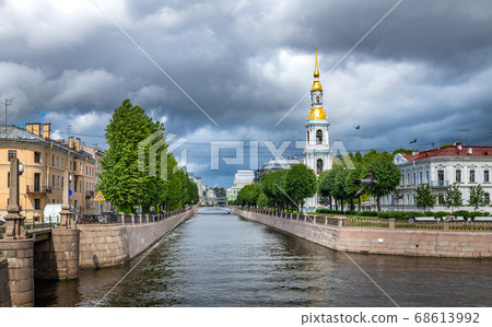 Nikolsky Marine sobor or St.Nicholas Cathedral, St.Petersburg, Russia. 68613992