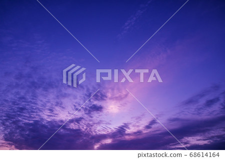 Pattern of magenta cloud and sky sunset or sunrise 68614164