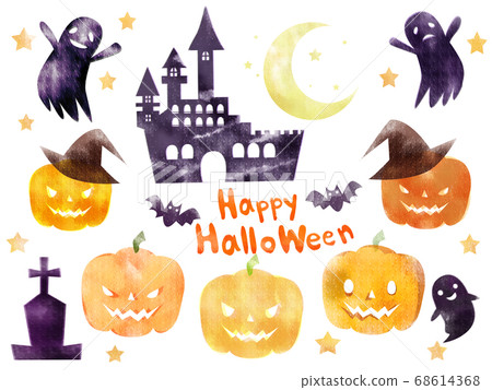 萬聖節水彩材料集 68614368