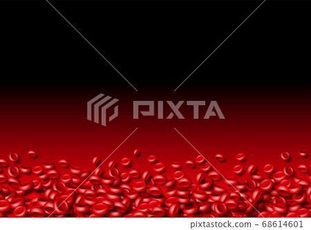 Blood cells or erythrocites flowing in abstract scientific background with medical or health theme Blood cells or erythrocites flowing in abstract scientific background with medical or health theme 68614601