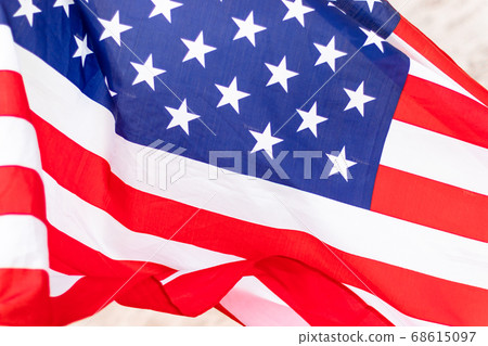America Flag background for design. Usa national flag as symbol of democracy, patriot, us memorial day or 4th of july. America Flag background for design. Usa national flag as symbol of democracy, patriot, us memorial day or 4th of july. 68615097