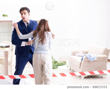 Victim wife at the scene on murder 68615331