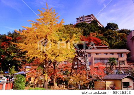 有馬溫泉(神戶市北區)太古橋附近的秋葉 有馬溫泉(神戶市北區)太古橋附近的秋葉 68616398