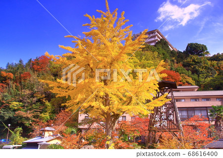 有馬溫泉(神戶市北區)太古橋附近的秋葉 有馬溫泉(神戶市北區)太古橋附近的秋葉 68616400