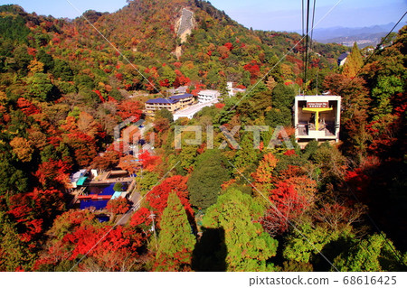 Autumn leaves seen from Rokko Arima Ropeway (Kita-ku, Kobe) 68616425