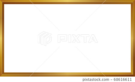 Gold simple frame illustration_triangle_16:9 Gold simple frame illustration_triangle_16:9 68616611