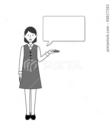 Guiding woman_1_ balloon C monochrome 68617263