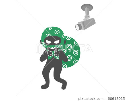 防盜和安全攝像機的插圖 防盜和安全攝像機的插圖 68618015