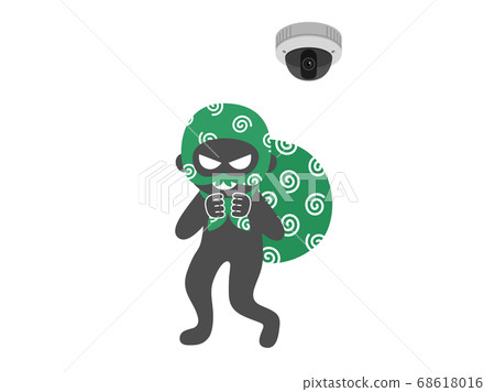 防盜和安全攝像機的插圖 防盜和安全攝像機的插圖 68618016