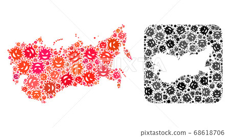 Map of USSR - Infection Collage with Empty Space 68618706