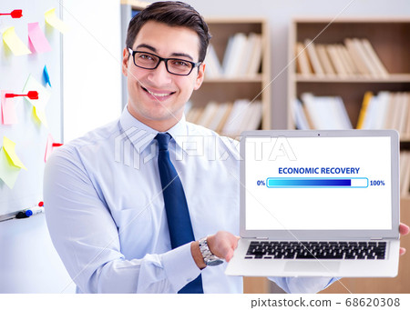 Economic recovery concept after the crisis 68620308