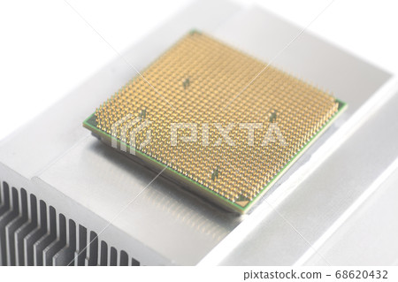 Central processing unit CPU microchip on metal Central processing unit CPU microchip on metal 68620432