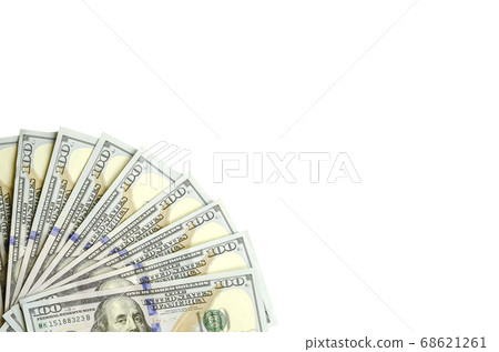 Dollar bills. American money isolated on white Dollar bills. American money isolated on white 68621261