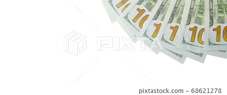 Dollar bills. American money isolated on white Dollar bills. American money isolated on white 68621278