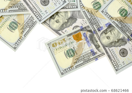 Dollar bills. American money isolated on white Dollar bills. American money isolated on white 68621466