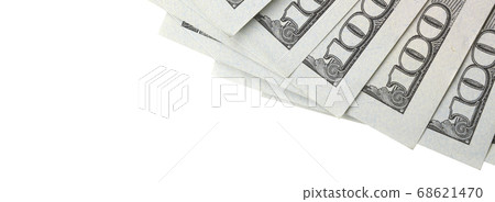 Dollar bills. American money isolated on white Dollar bills. American money isolated on white 68621470