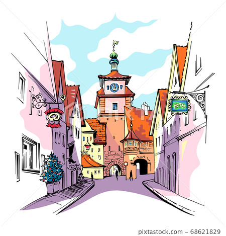 Rothenburg ob der Tauber, Germany 68621829