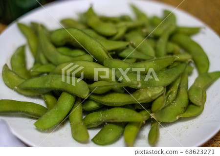 煮熟的毛豆 煮熟的毛豆 68623271