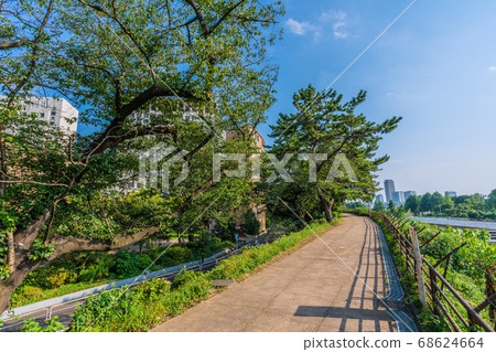 日本的東京城市景觀,四谷站和索非亞街旁的長廊(左索菲亞大學,右手四谷站) 日本的東京城市景觀,四谷站和索非亞街旁的長廊(左索菲亞大學,右手四谷站) 68624664