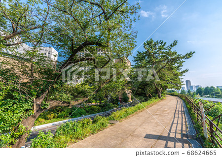 日本的東京城市景觀,四谷站和索非亞街旁的長廊(左索菲亞大學,右手四谷站) 日本的東京城市景觀,四谷站和索非亞街旁的長廊(左索菲亞大學,右手四谷站) 68624665