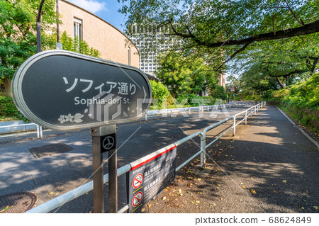 Tokyo cityscape in Japan, overlooking Sophia street in front of Sophia University Tokyo cityscape in Japan, overlooking Sophia street in front of Sophia University 68624849