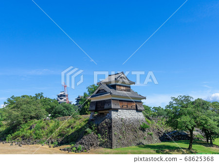 熊本城的修復和恢復工作（攝於2020年8月）熊本縣熊本市 68625368