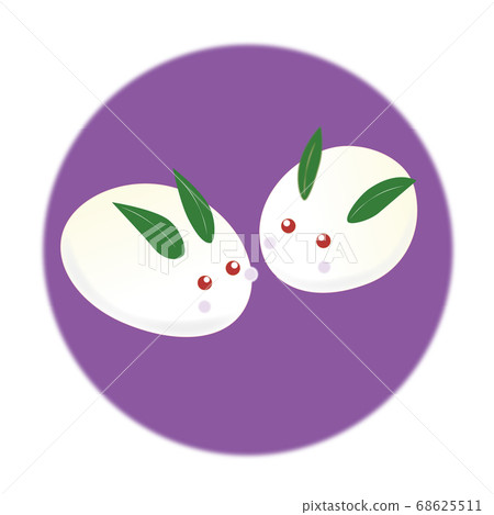 Snow rabbit illustration Snow rabbit illustration 68625511