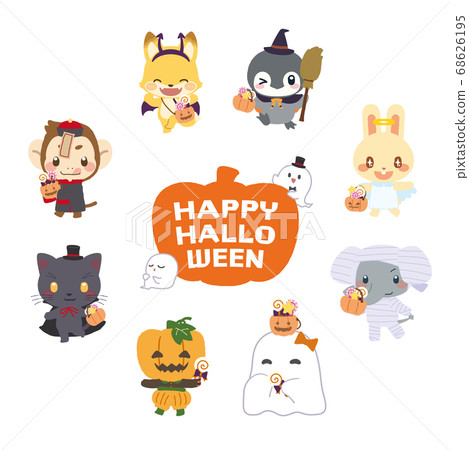 Animal-san Halloween character set 2 68626195