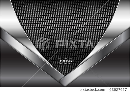 Gray metallic background 68627657