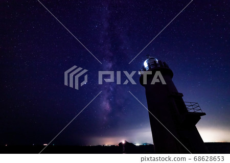 Summer Irago Cape Lighthouse and Milky Way August Summer Irago Cape Lighthouse and Milky Way August 68628653