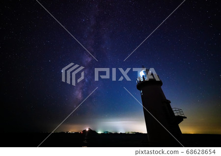 Summer Irago Cape Lighthouse and Milky Way August 68628654