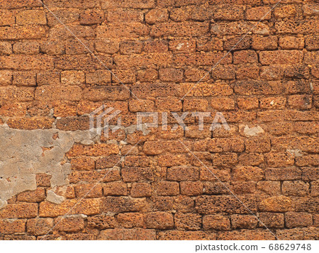 Background of brick wall texture 68629748
